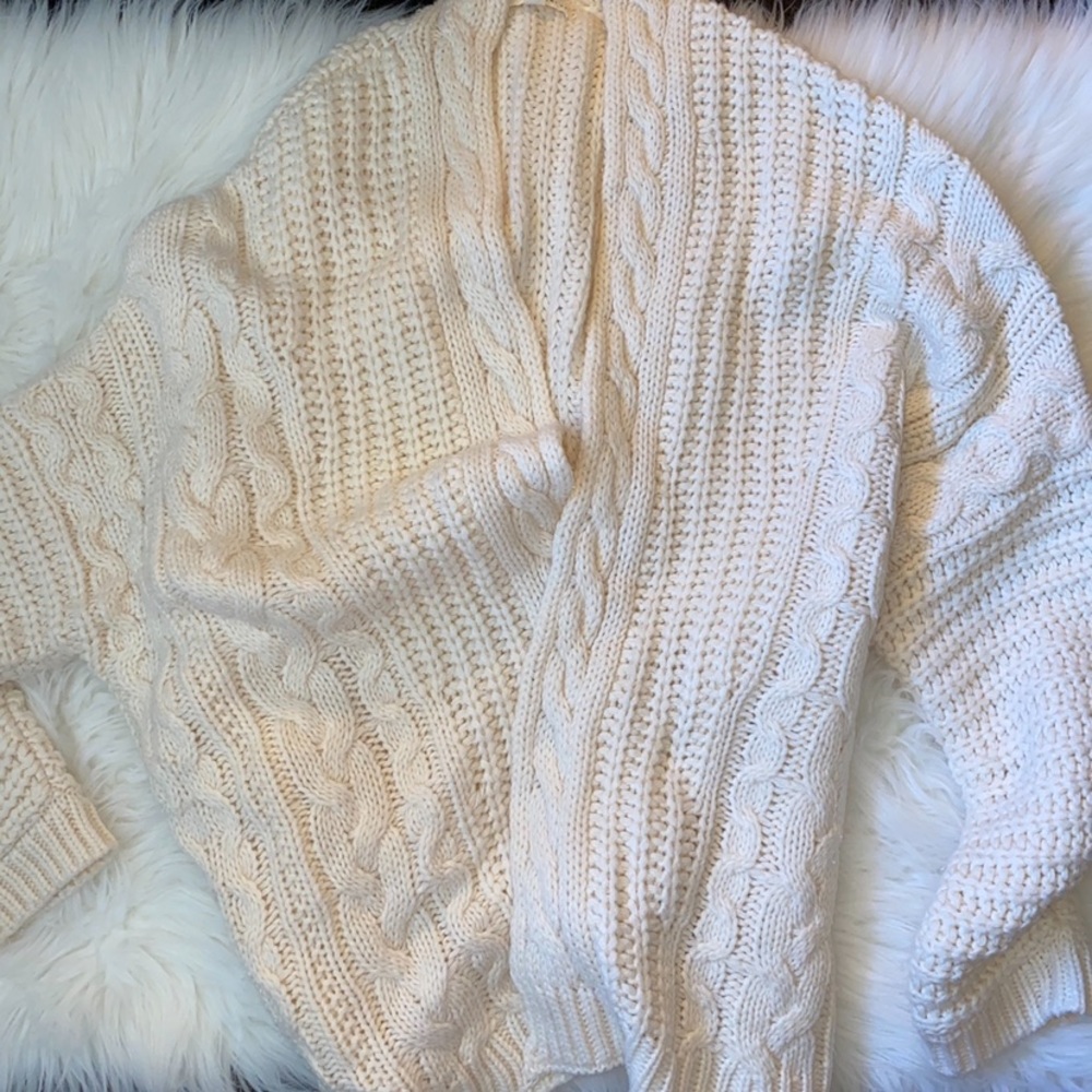 Oversized Cream Cardigan